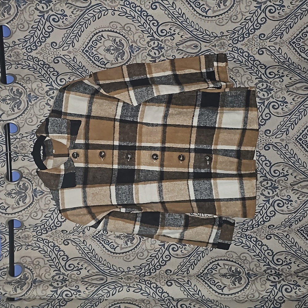 Women's long sleeve fleece shirt size small